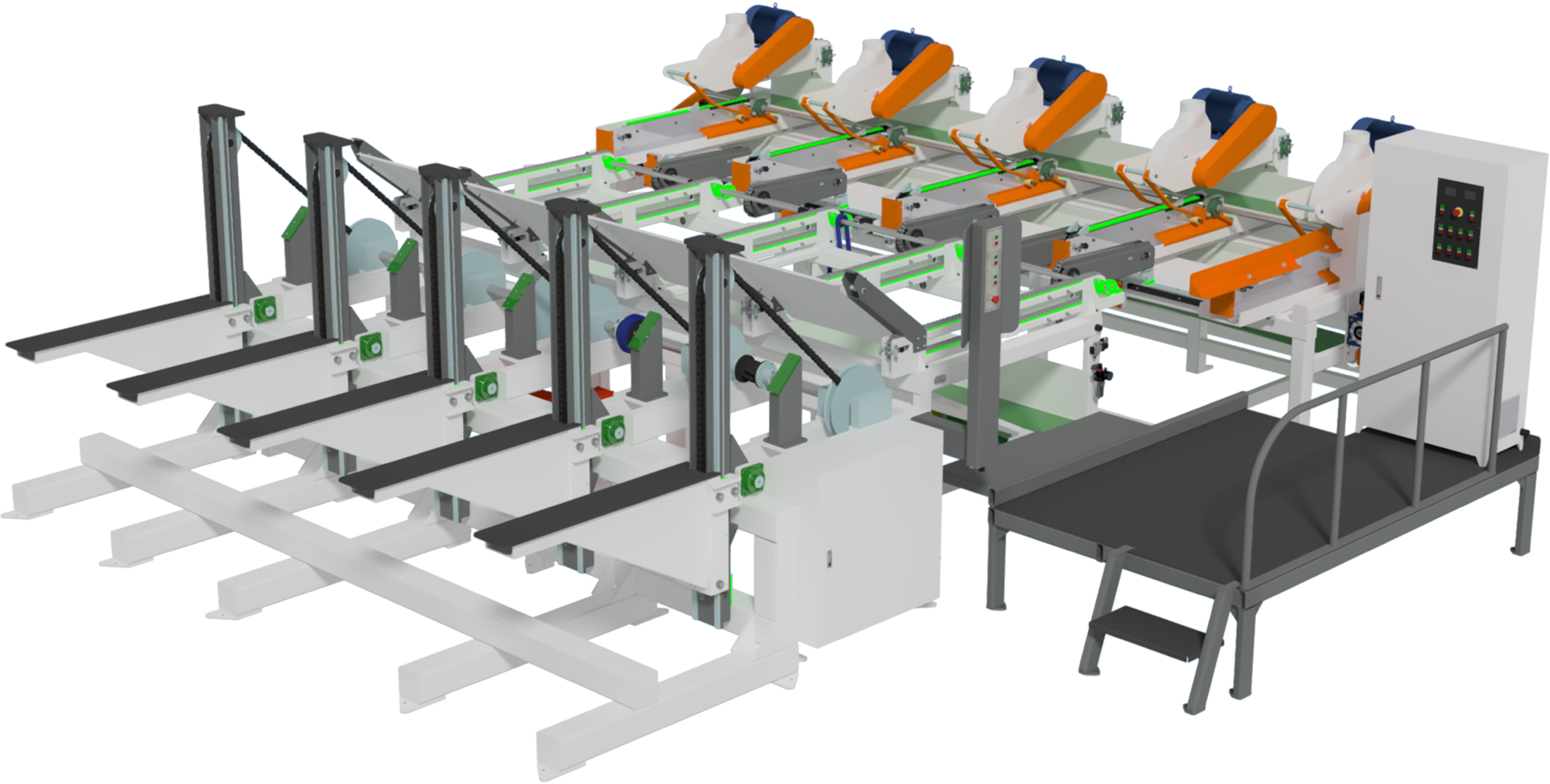 SF8005 Multi-head trim saw
