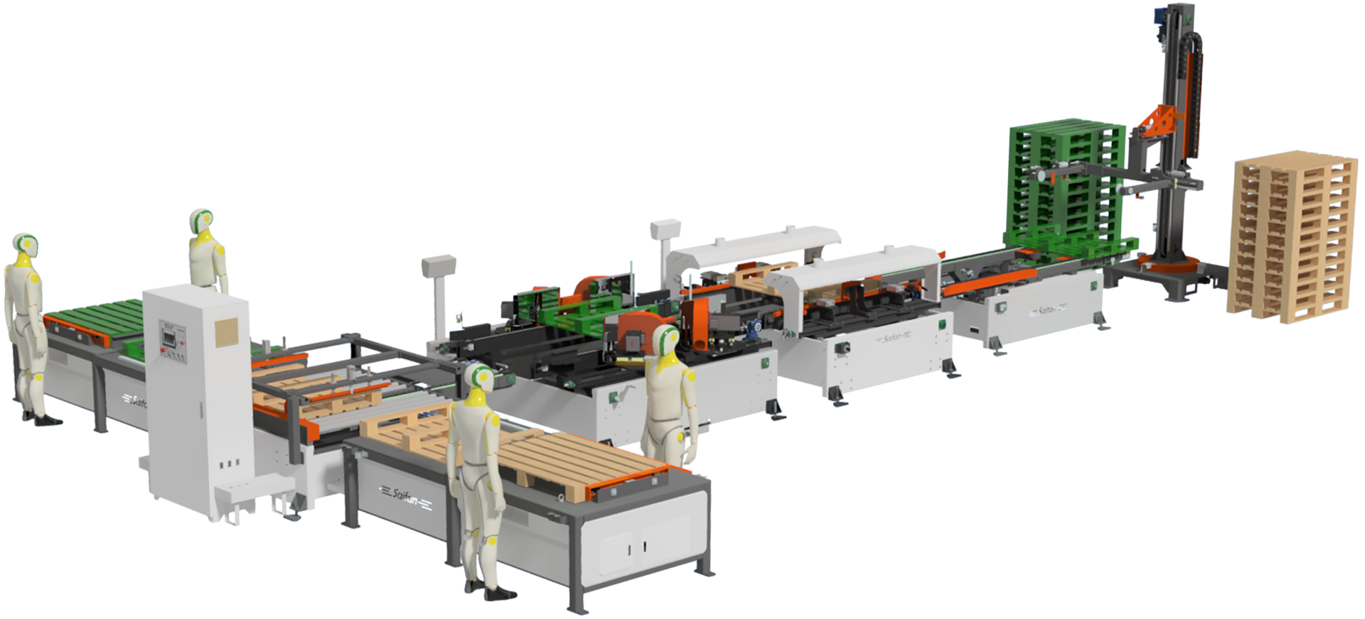 SF9030 Manual pallet assembly line