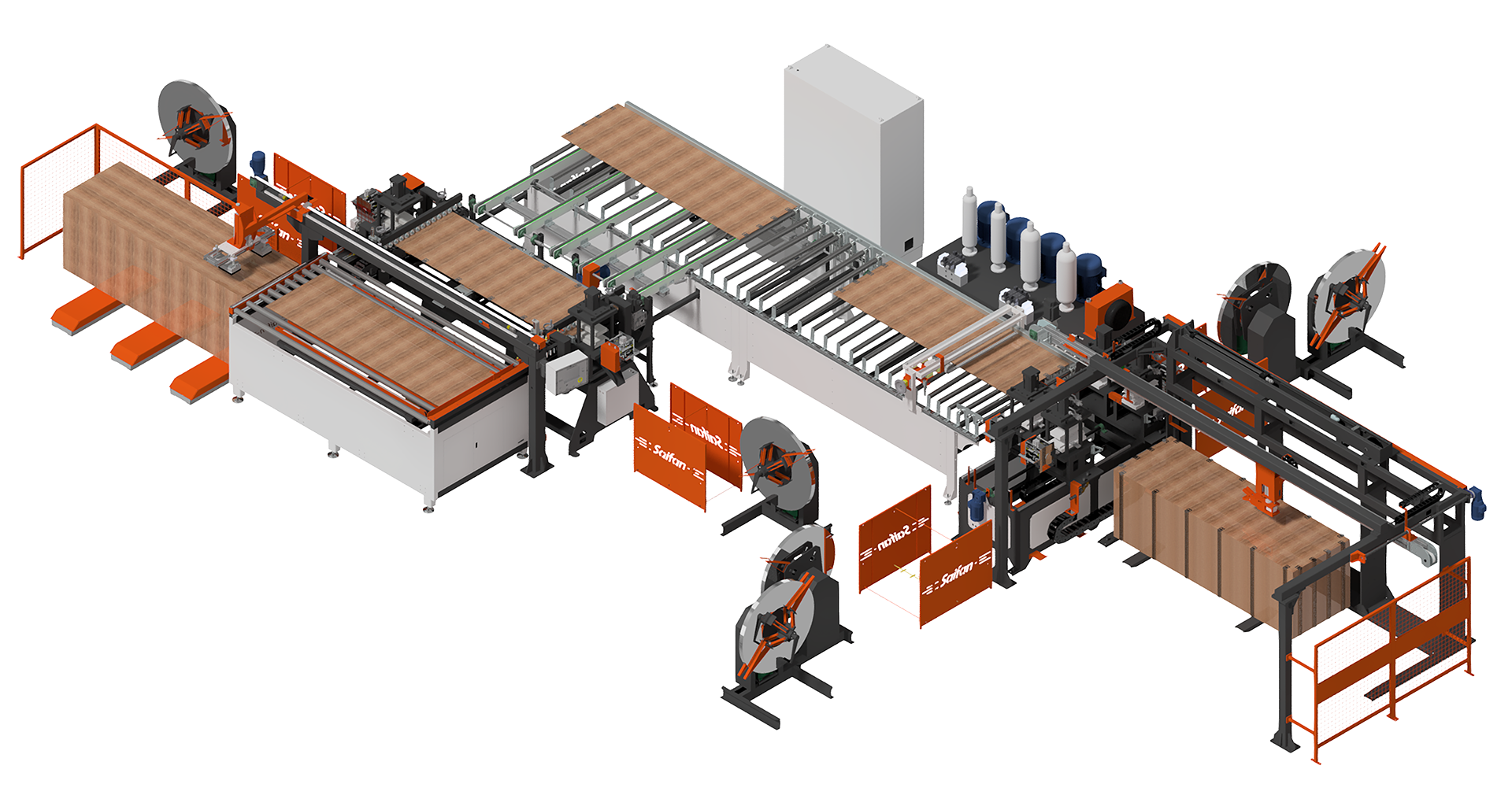 SF3208  4 sides buckle machine