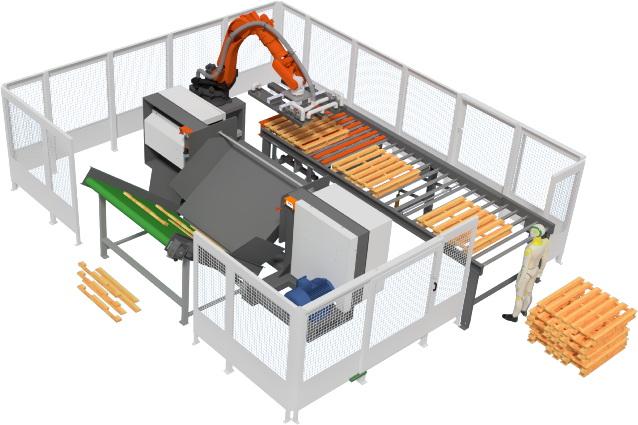 SF5200 Robotic pallet dismantler  