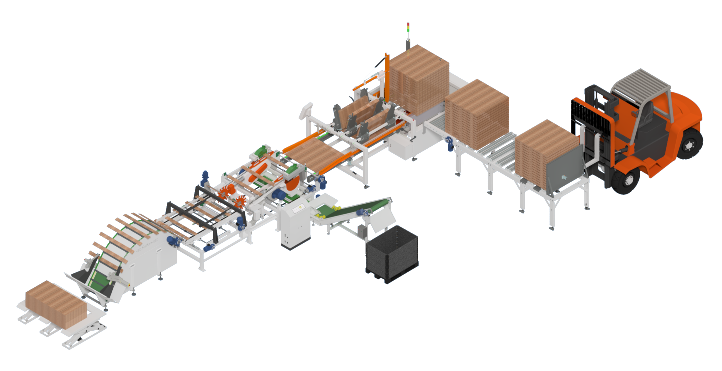 SF8002木材雙端齊頭生產(chǎn)線(xiàn)