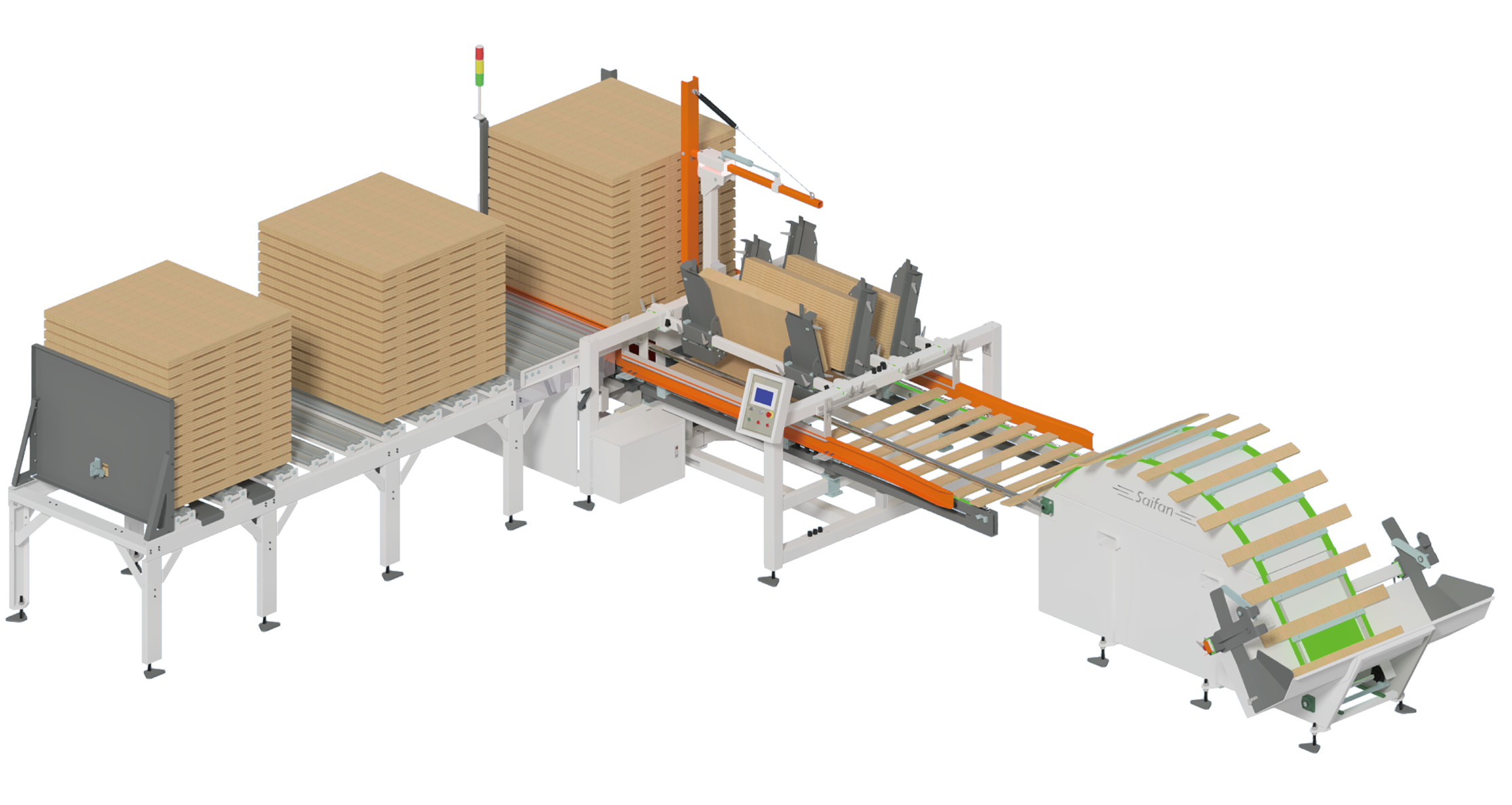 SF8010板材堆垛連線(xiàn)