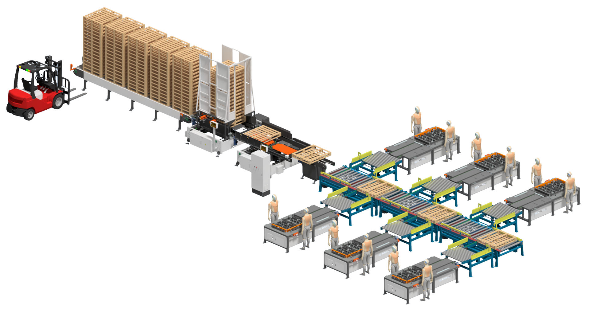 SF9030-托盤(pán)手動(dòng)打釘線(xiàn)總裝(多工位)